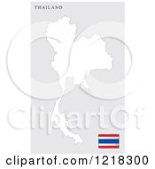 Thailand Map And Flag