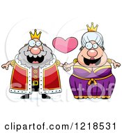 Poster, Art Print Of Royal Couple Holding Hands Under A Heart