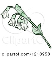 Clip Art Of Wildflowers Royalty Free Vector Illustration by lineartestpilot