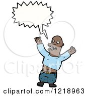 Cartoon Of A Yelling Man Royalty Free Vector Illustration