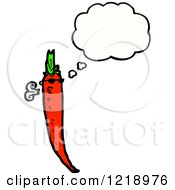 Cartoon Of A Thinking Carrot Royalty Free Vector Illustration