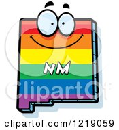 Poster, Art Print Of Gay Rainbow State Of New Mexico Character
