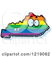 Poster, Art Print Of Gay Rainbow State Of Kentucky Character