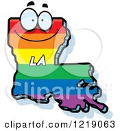 Poster, Art Print Of Gay Rainbow State Of Louisiana Character