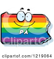 Poster, Art Print Of Gay Rainbow State Of Pennsylvania Character