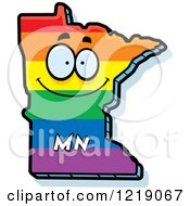 Poster, Art Print Of Gay Rainbow State Of Minnesota Character