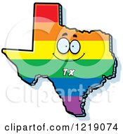 Poster, Art Print Of Gay Rainbow State Of Texas Character