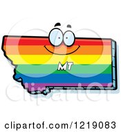 Poster, Art Print Of Gay Rainbow State Of Montana Character