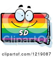Poster, Art Print Of Gay Rainbow State Of South Dakota Character