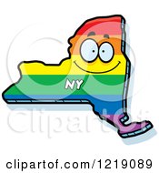 Poster, Art Print Of Gay Rainbow State Of New York Character