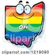 Poster, Art Print Of Gay Rainbow State Of Ohio Character
