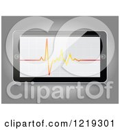 Poster, Art Print Of 3d Smartphone With A Cardiogram