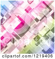 Clipart Of A Colorful Abstract Geometric Pattern Royalty Free Vector Illustration
