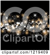 Poster, Art Print Of Bokeh Stars And Flares On Black