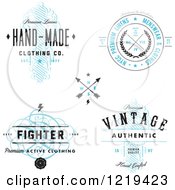 Poster, Art Print Of Vintage Clothing And Linen Labels With Sample Text