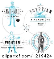 Poster, Art Print Of Vintage Clothing And Linen Labels With Sample Text 2
