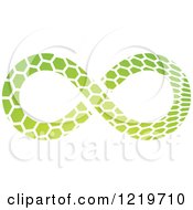 Green Patterned Infinity Symbol