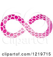 Pink Patterned Infinity Symbol