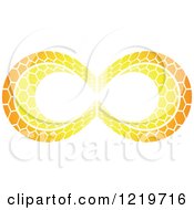 Orange Patterned Infinity Symbol 2