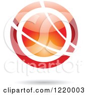 Poster, Art Print Of Red And Orange Sphere 3