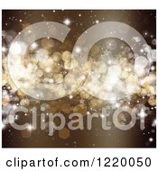 Poster, Art Print Of Brown Sparkly Bokeh Christmas Background