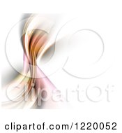 Clipart Of A Dynamic Background Of Flowing Waves Royalty Free Illustration