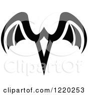 Poster, Art Print Of Pair Of Black And White Wings 5