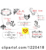 Clipart Of Valentine Greetings And Sayings 18 Royalty Free Vector Illustration by Vector Tradition SM