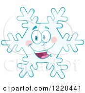 Poster, Art Print Of Happy Snowflake Mascot