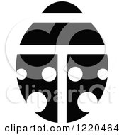Clipart Of A Black And White Ladybug Royalty Free Vector Illustration