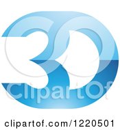 Clipart Of A 3d Icon 9 Royalty Free Vector Illustration