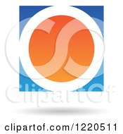 Poster, Art Print Of Floating Blue And Orange Circle Icon