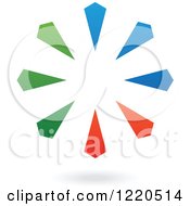 Poster, Art Print Of Colorful Abstract Circular Icon And Shadow 5