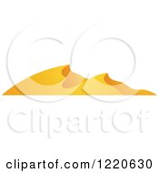 Clipart Of Desert Sand Dunes Royalty Free Vector Illustration by cidepix