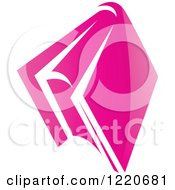 Clipart Of A Pink Book Royalty Free Vector Illustration
