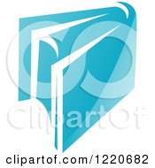 Clipart Of A Blue Book Royalty Free Vector Illustration by cidepix