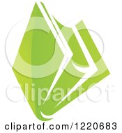 Clipart Of A Green Book Royalty Free Vector Illustration