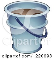 Clipart Of A Bucket Royalty Free Vector Illustration by cidepix