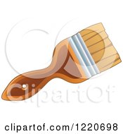 Clipart Of A Paint Brush Royalty Free Vector Illustration by cidepix