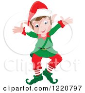 Poster, Art Print Of Welcoming Christmas Elf With Open Arms