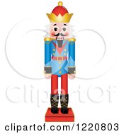 Wooden Christmas Nutcracker With White Hair