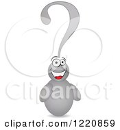Clipart Of A Happy Question Mark Man Royalty Free Vector Illustration