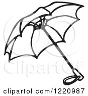 Clipart Of An Umbrella Royalty Free Vector Illustration by Picsburg