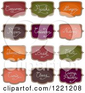 Poster, Art Print Of Colorful Organizational Herb And Spice Labels