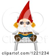 Poster, Art Print Of Garden Gnome Relaxing On A Chair