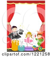 Poster, Art Print Of Circus Kids On Stage