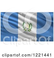 Poster, Art Print Of 3d Waving Flag Of Guatemala With Rippled Fabric