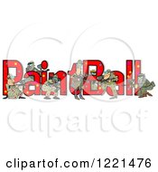 Poster, Art Print Of Paintball Team And Text