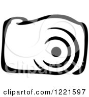 Clipart Of A Black And White Camera 18 Royalty Free Vector Illustration