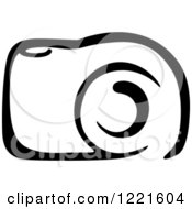 Clipart Of A Black And White Camera 12 Royalty Free Vector Illustration